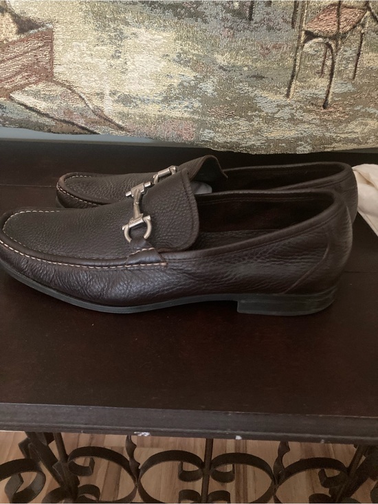 Salvatore Ferragamo Magnifico brown leather loafers with dust bags main image 8